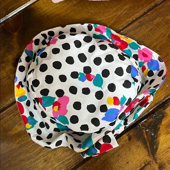 Vintage 90’s Blossom Colorful‎ Polka Dot Hat- OS - Picture 4 of 4